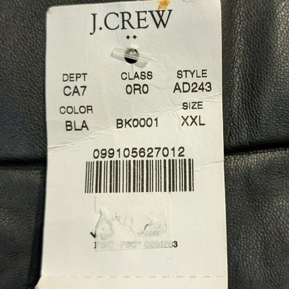 J Crew Vegan Faux Leather Pants Women's XXL Black Pull On NWT - Picture 3 of 16